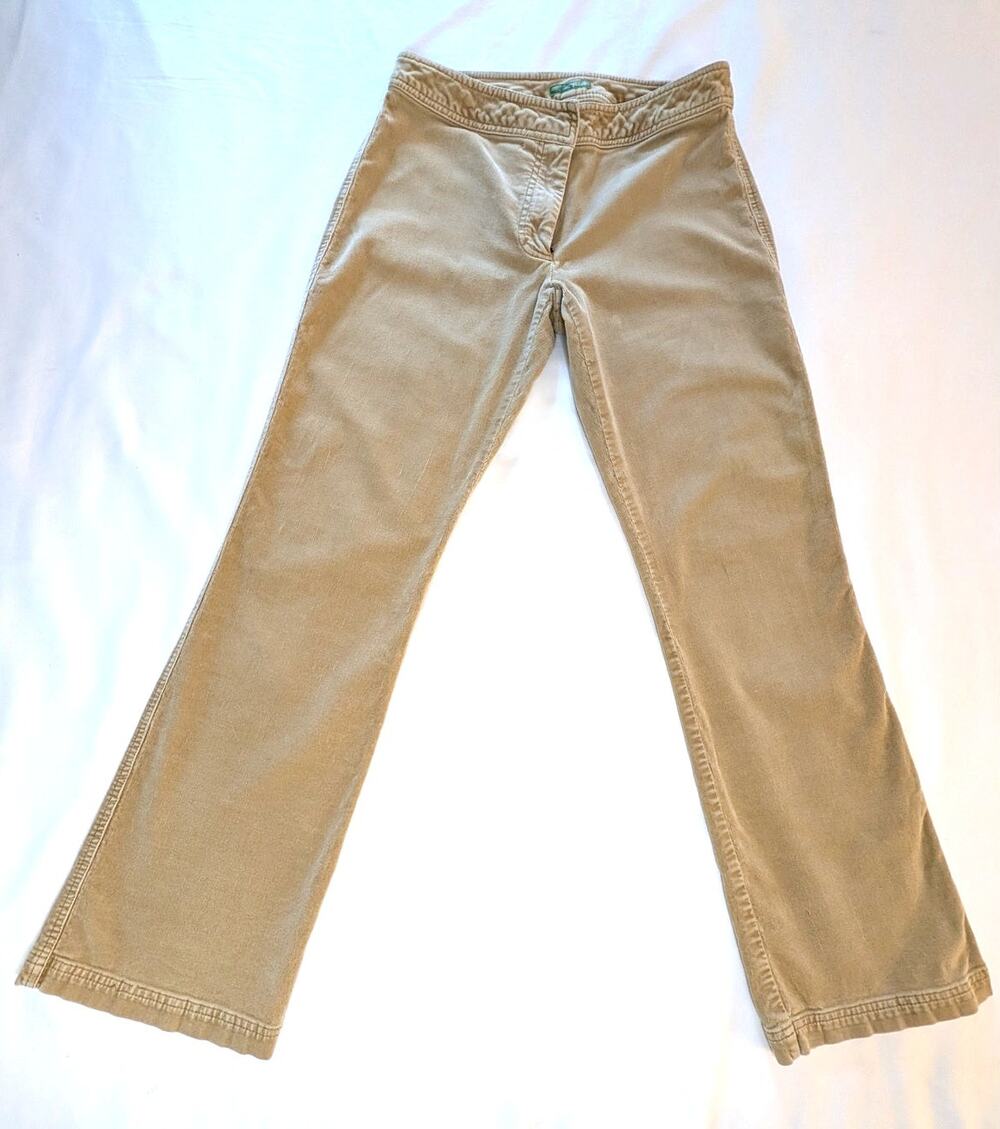 J.Crew Corduroy Pants Tan Size 6 Vintage 90s Bootcut